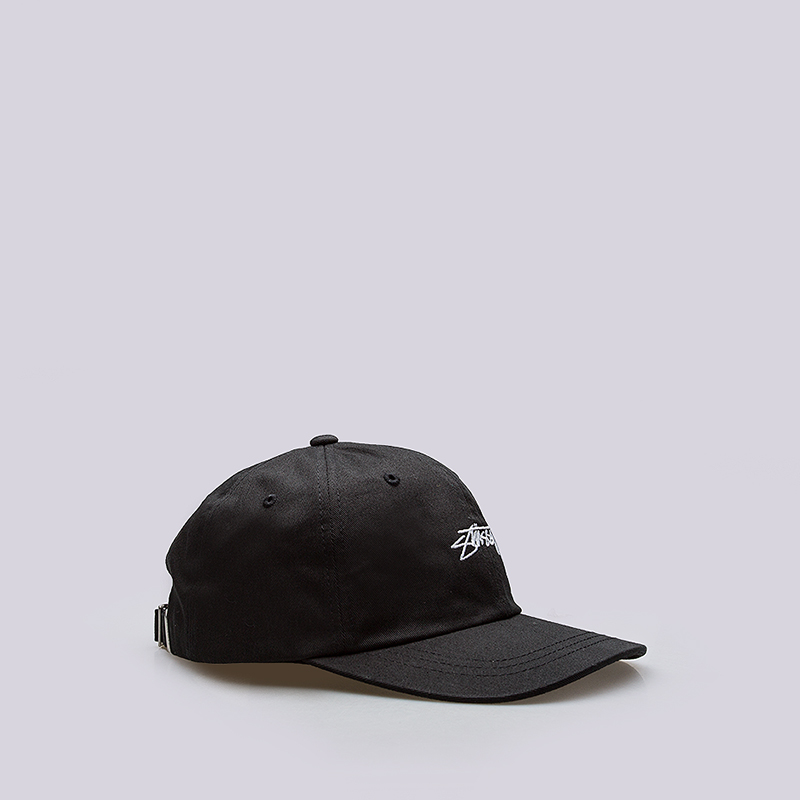 черная кепка Stussy Smooth Stock Low Cap 131718-black - цена, описание, фото 2